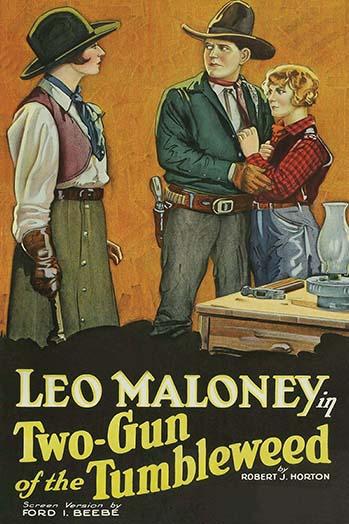 Woman Confronts Cowboy Poster Print showcasing a dramatic scene between a woman and a cowboy.