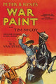 Cowboy on horse rampant fighting off an Indian Brave poster print