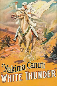 White Caped Rider with Lasso Poster Print