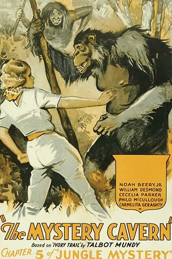 Gorilla Attacks a Girl Vintage Art Print - High Quality Reproduction