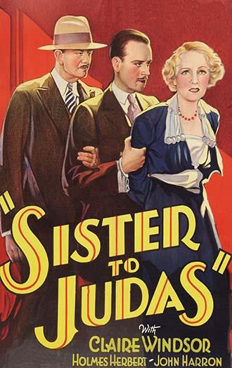 Two Men Behind a Woman Poster Print - High-quality art print