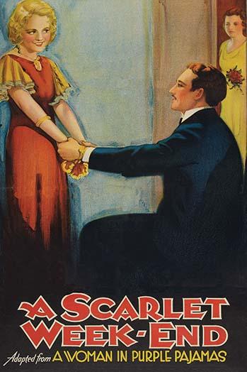 A Blonde Embraced by the Hands from a Seated Gentleman Poster Print