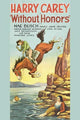 Cowboy on horse jumping off cliff into water poster print