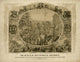 Fifteenth Amendment Celebration Poster Print commemorating the African race in America, historical artwork.