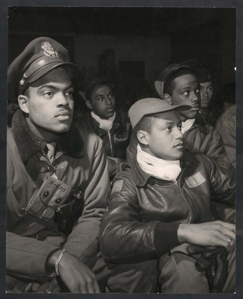 Class 44-E, 44-?, 44-G, 43-I, 43-B group photo poster print showcasing individuals in leather and cloth caps.