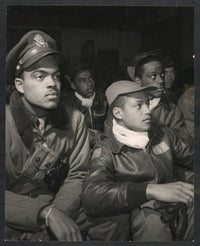 Class 44-E, 44-?, 44-G, 43-I, 43-B group photo poster print showcasing individuals in leather and cloth caps.