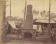African American man beside chimney at Brandy Station Poster Print