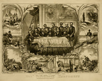 The Fifteenth Amendment historical poster print featuring President Grant signing the amendment.