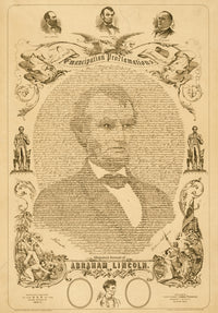 Emancipation Proclamation Poster Print showcasing historic document
