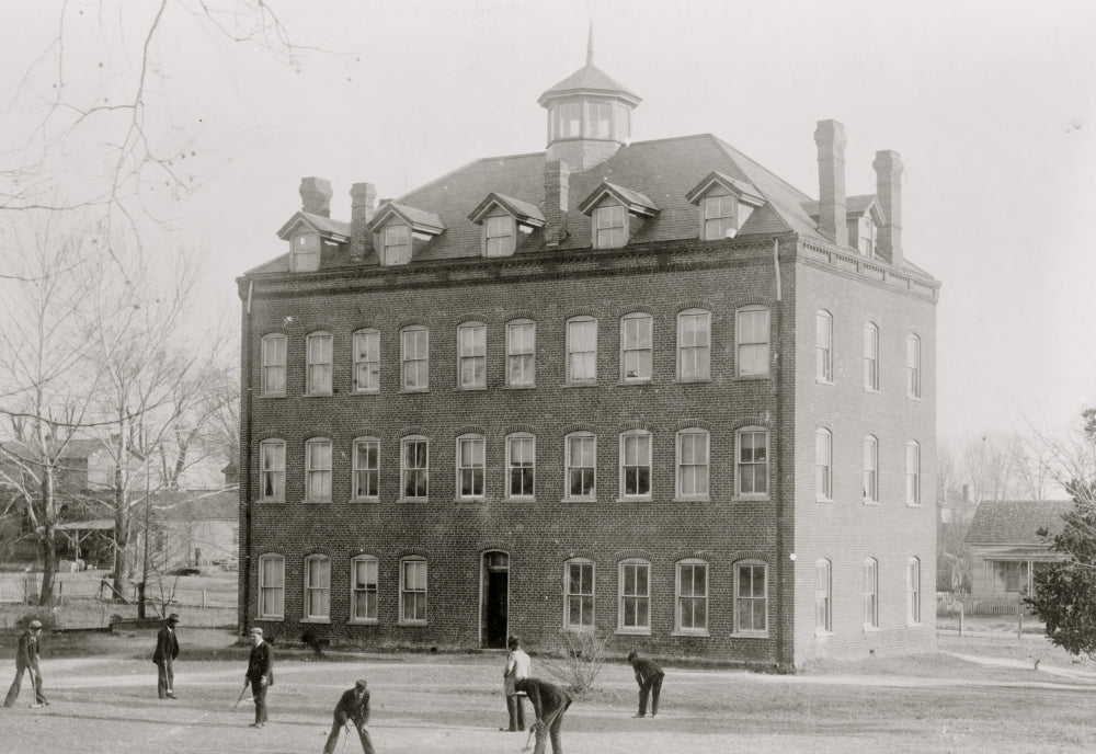 Shaw University Medical Dormitory Poster Print showcasing the building in Raleigh, N.C.