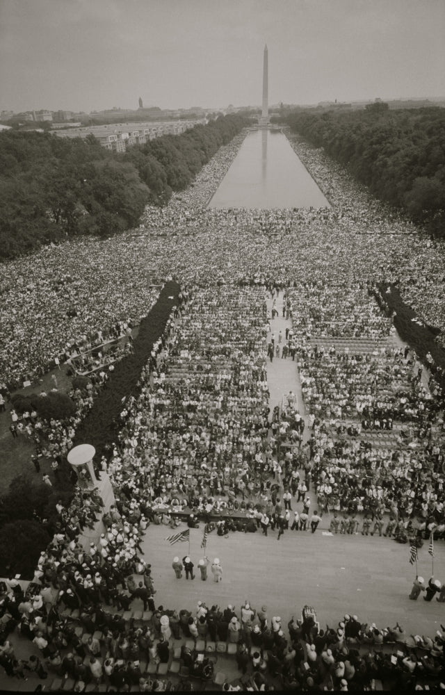 Crowds of people at The Mall in Washington D.C. poster print.
