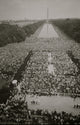 Crowds of people at The Mall in Washington D.C. poster print.