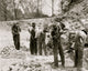 Prisoners Breaking Up Rocks Poster Print depicting historical labor scene