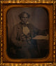 Edward Morris Three-Quarter Length Portrait Poster Print at desk