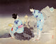 Watching Fireflies on a Summer's Night Poster Print - enchanting summer decor