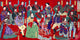All the World's Sovereigns Poster Print by Chikanobu showcasing traditional Japanese art.