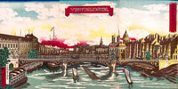 Japanese View of London with Bridge over the Thames Poster Print by Yoshimori