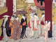 Women's Promenade Poster Print by Shuncho showcasing vibrant colors and elegant figures.