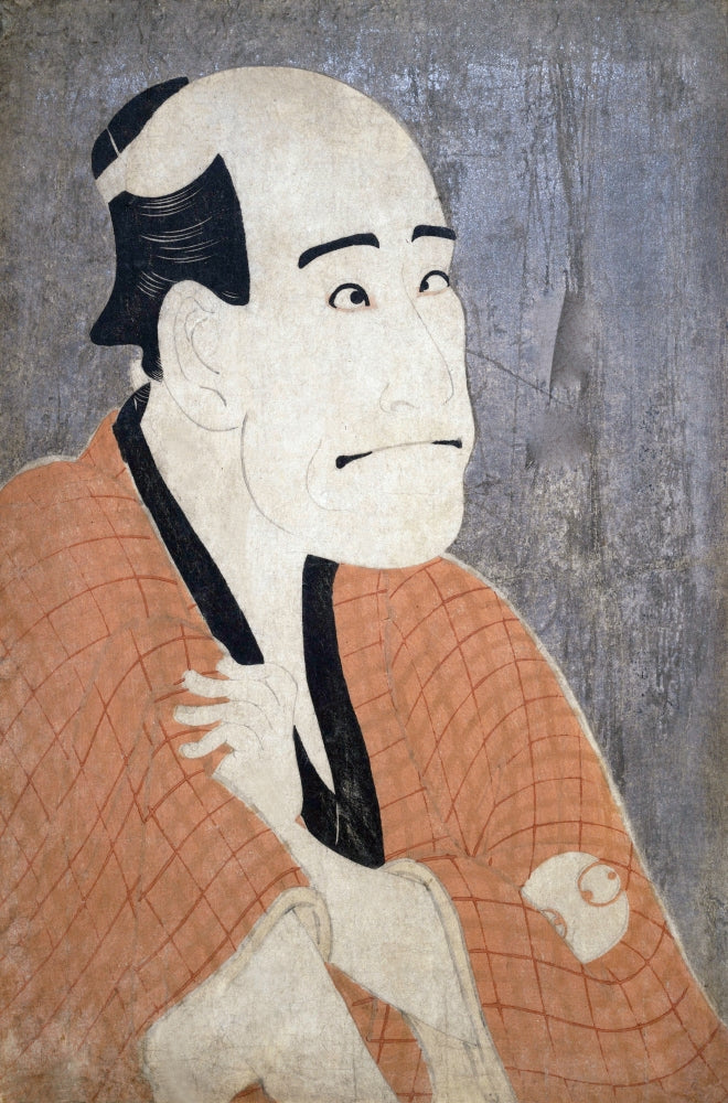 Poster print of Arashi Ryūzō I as Ishibe Kinkichi in Hana Ayame Bunroku Soga.