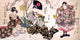 Kabuki Scene Poster Print by Kunisada showcasing vibrant traditional Japanese art