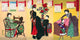 Court Ladies Sewing Western Dress Poster Print by Chikanobu