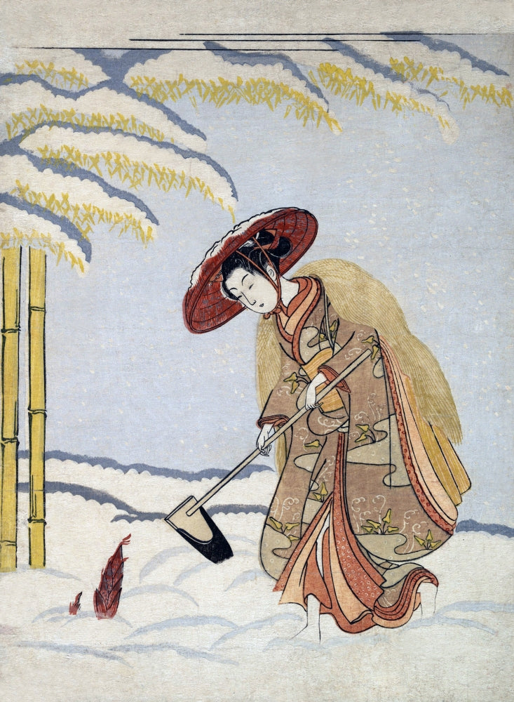 Paagons of Filial Piety Poster Print by Haranobu, showcasing traditional Japanese art.