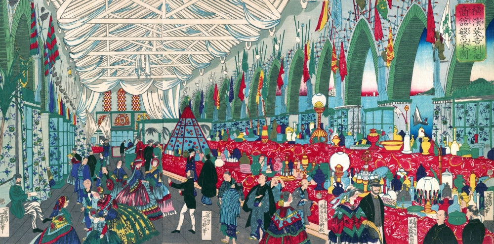 The Flourishing of an English Trading Firm in Yokohama Poster Print by Yoshitoshi