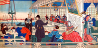 Inside a Foreign Merchant's Home in Yokohama Poster Print by Sadahide
