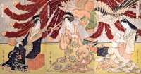Pleasure Quarters Poster Print by Eisho showcasing serene beauty.