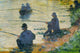 Fishermen Poster Print by George Seurat, vintage art reproduction