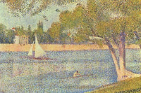 The Seine by the Island of Jatte in Spring Poster Print by George Seurat
