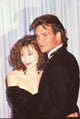 Jennifer Grey in Velvet Long Sleeve Hugging Patrick Swayze in Tuxedo Photo Print
