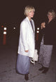Kate Capshaw in long white coat at Isaac Mizrahi Apla Fashion Show photo print.