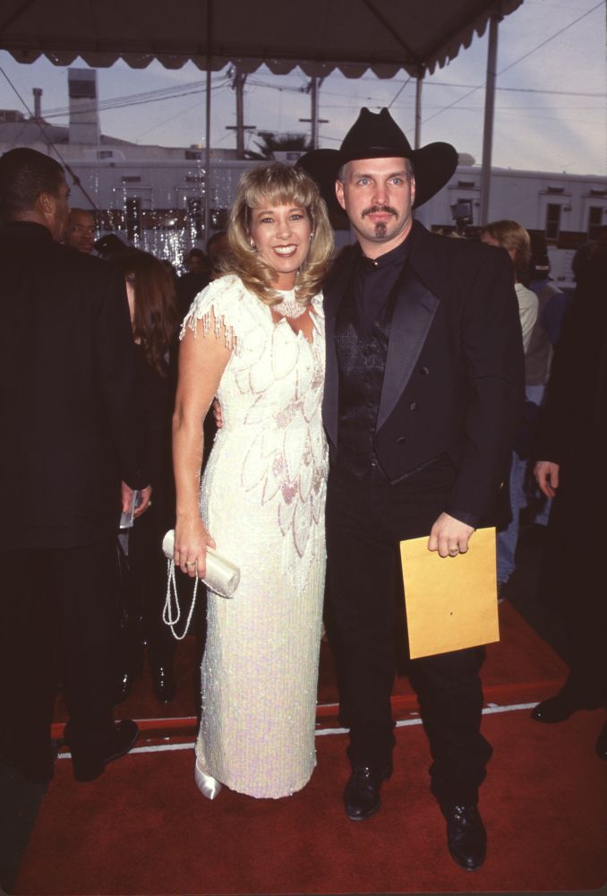 Garth Brooks and Sandy on the red carpet at the 24th American Music Awards photo print.
