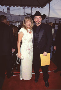 Garth Brooks and Sandy on the red carpet at the 24th American Music Awards photo print.