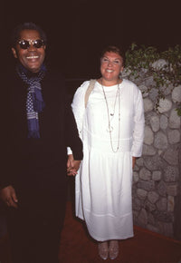 Tyne Daly and Clarence Williams III 'Wings' wrap party photo print.