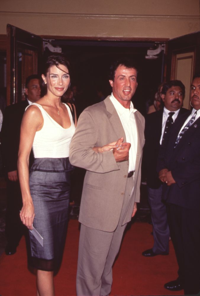 Jennifer Flavin and Sylvester Stallone at the 'Contact' Premiere Photo Print