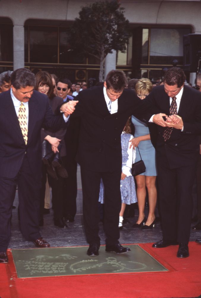 Jim Carrey Stepping Out Of Footprints Photo Print