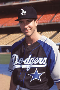 Dylan McDermott in Dodger uniform at Hollywood Stars Night photo print.