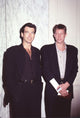 Pierce Brosnan and Son Christopher at Buddy Ebsen's 84th Birthday Party Photo Print