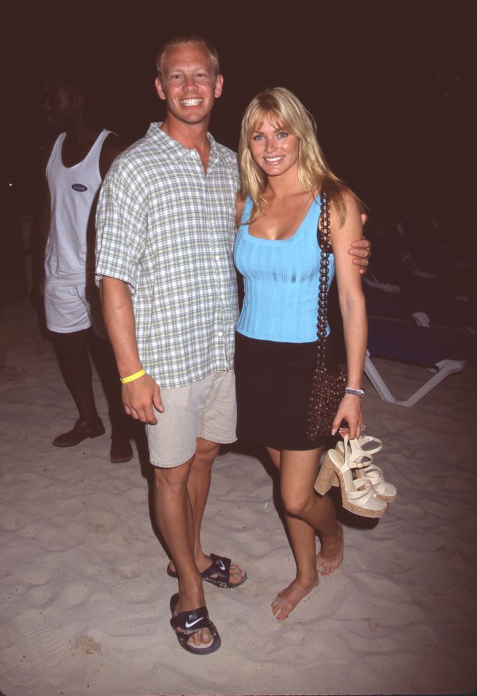 Ian Ziering and Nikki Ziering beach photo print