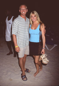 Ian Ziering and Nikki Ziering beach photo print