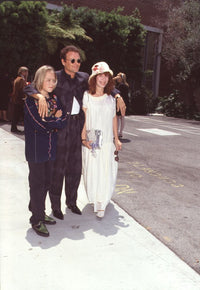 Family photo print of Michael Des Barres with Pamela and Nick