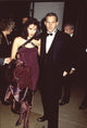 Kevin Costner in tuxedo with Cindy Costner in purple dress photo print.