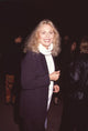 Faye Dunaway photo print in white turtleneck, classic Hollywood style.