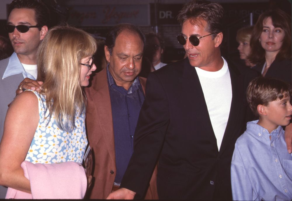 Cheech Marin, Don Johnson & Alexander at 'Tin Cup' Premiere Photo Print