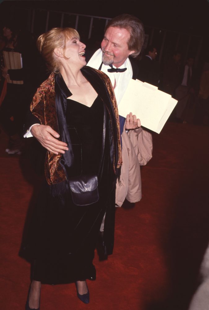 Amanda Plummer being hugged by Jon Voight - Candid Photo Print