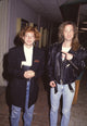Melanie Mayron in jeans and oversized black jacket photo print.