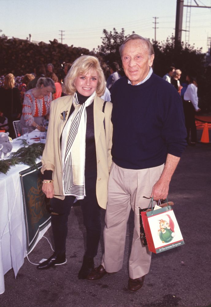Norman Fell with Wife at Toys for Tots Photo Print