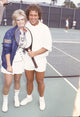 Connie Stevens and Richard Simmons playing tennis photo print.
